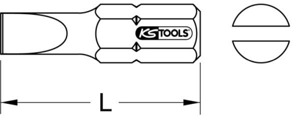 KS TOOLS Kärki, ruuvimeisseli 911.2621